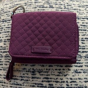 Vera Bradley RFID Riley Compact Wallet in Purple